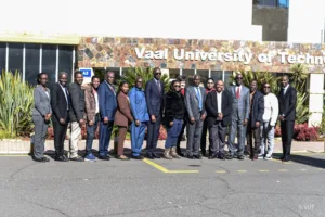 Delegates from Kenya's NIRU and VUT officials pose for a group photo during the benchmarking visit at Vaal University of Technology.