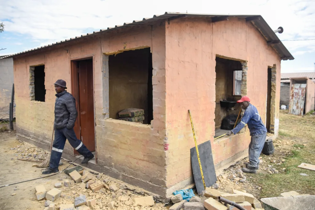 VUT and Emfuleni Municipality renovated a Boipatong family's home for Mandela Day,
