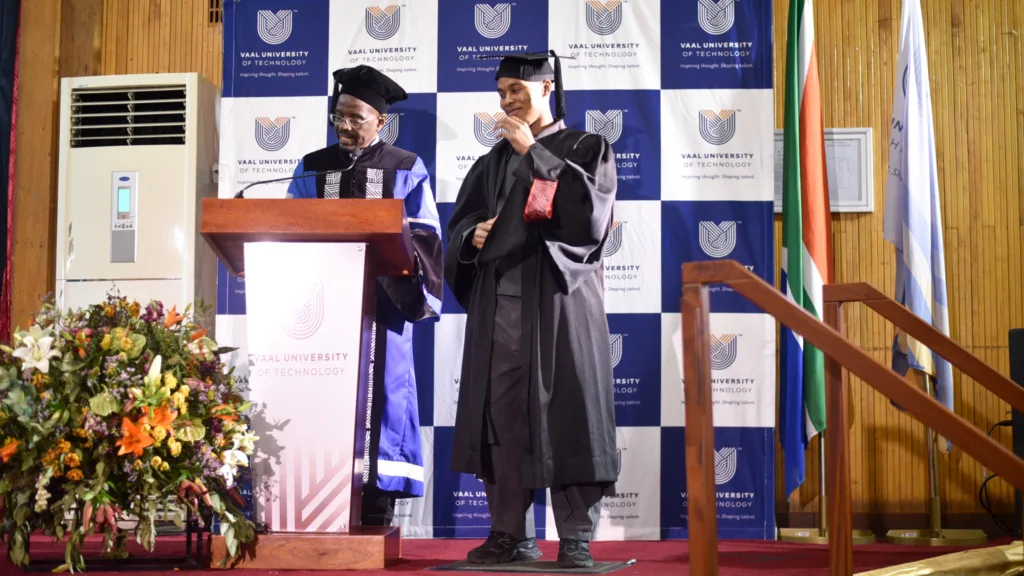 VUT spring graduate Kabelo Kagiso shines in volleyball and academics