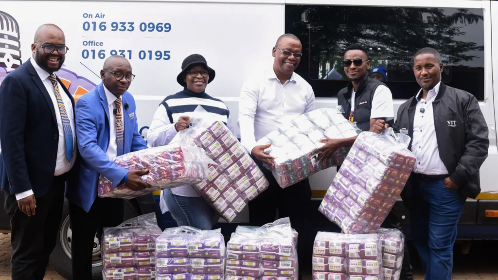 VUT FM and IHAU bring dignity to Jordan Secondary School with a donation