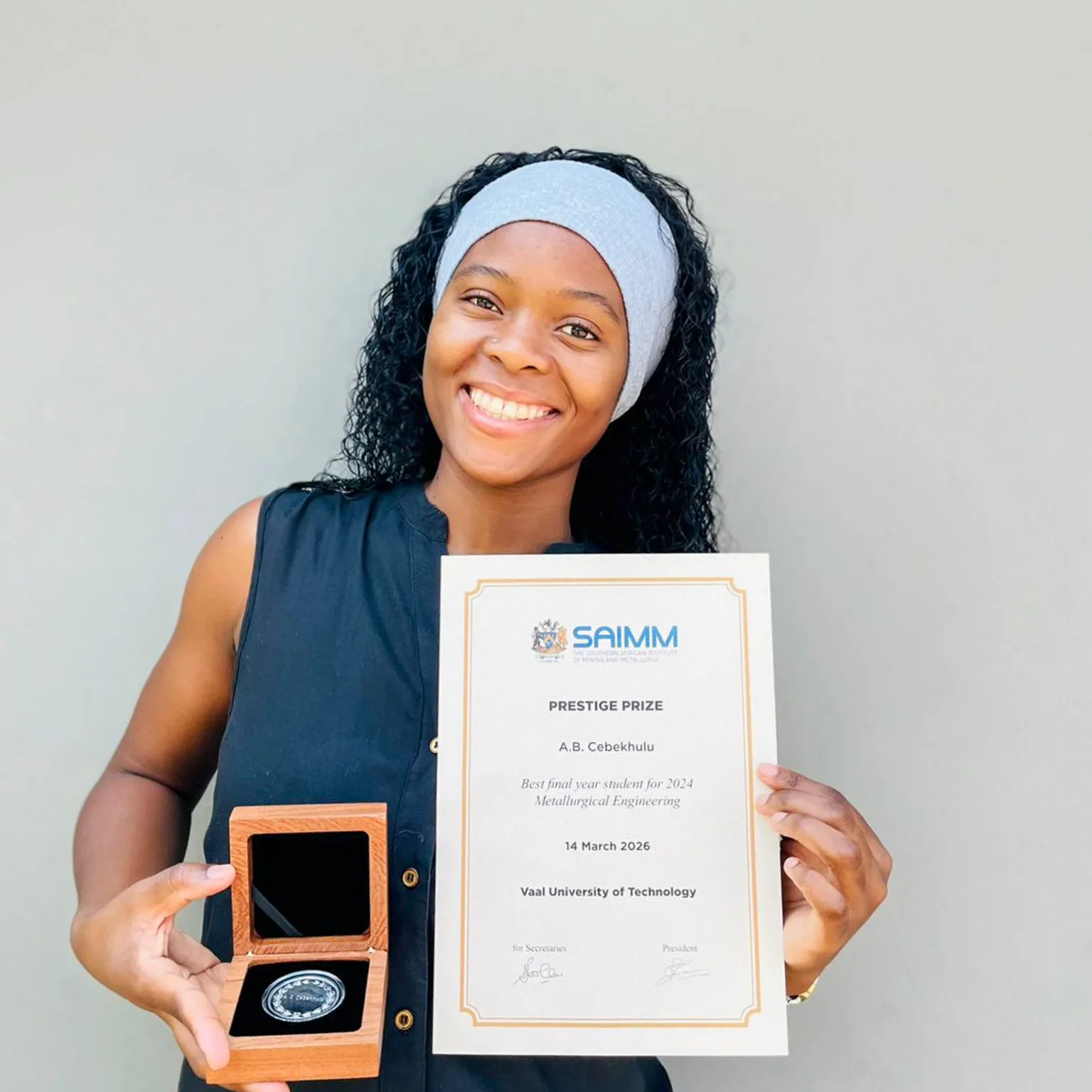 VUT students honoured among South Africa’s best at SAIMM Awards