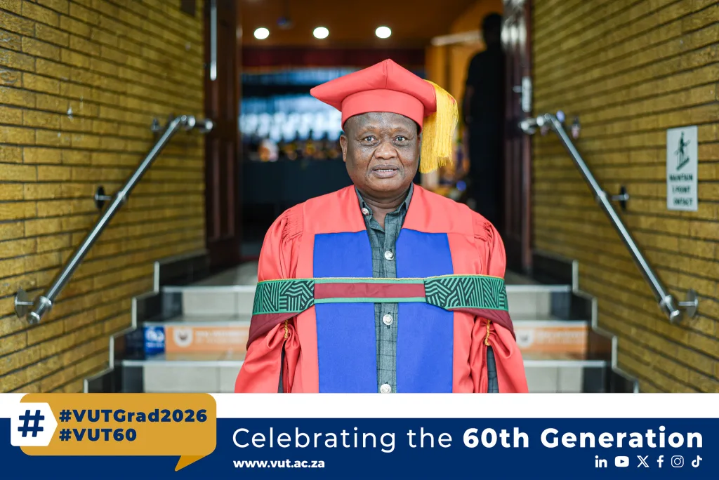 DR Issac – Vaal University of Technology Dr Isaac Tlhabadira earns a PhD in Mechanical Engineering at the Vaal University of Technology (VUT), turning years of hands on experience into a story of perseverance, purpose and academic excellence.
