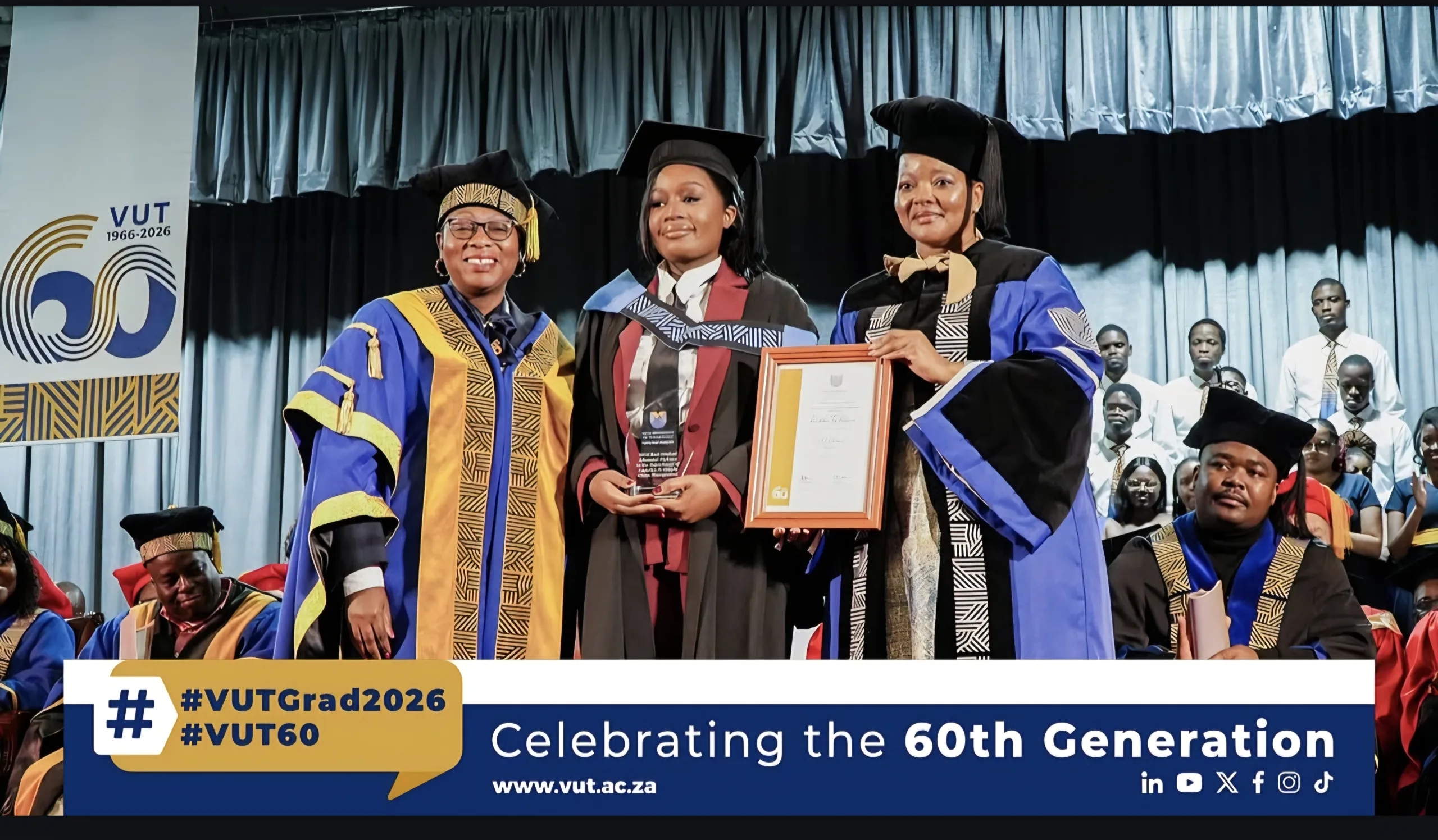 Elizabeth Mihlava Mboweni – Vaal University of Technology Meet Elizabeth Mihlava Mboweni, a Vaal University of Technology Logistics student who earned her Advanced Diploma cum laude and gained life-changing international exposure in the United Kingdom.