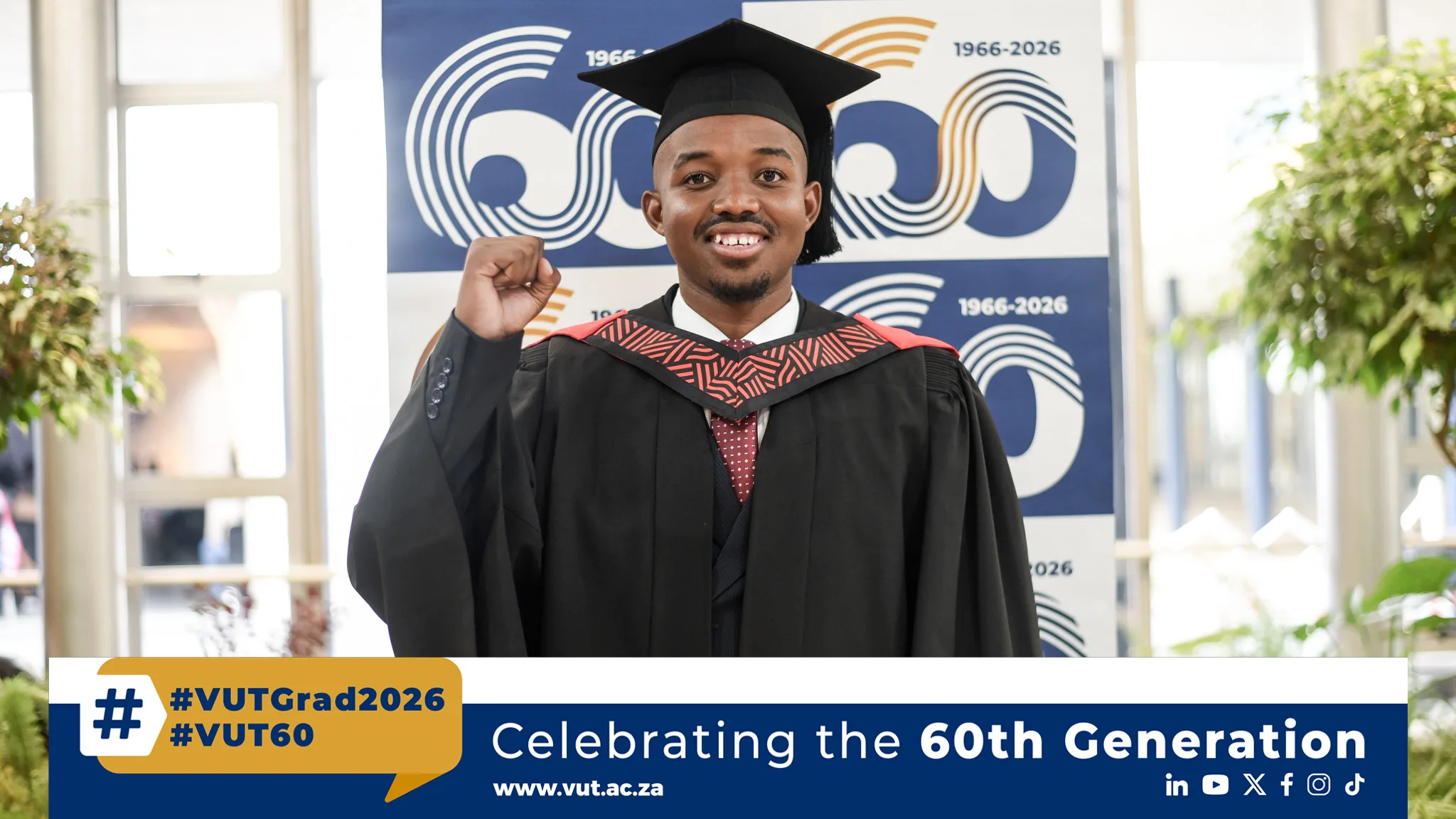 Khoza – Vaal University of Technology Among the 60th generation: Carcidio Khoza’s journey of leadership and graduation at VUT