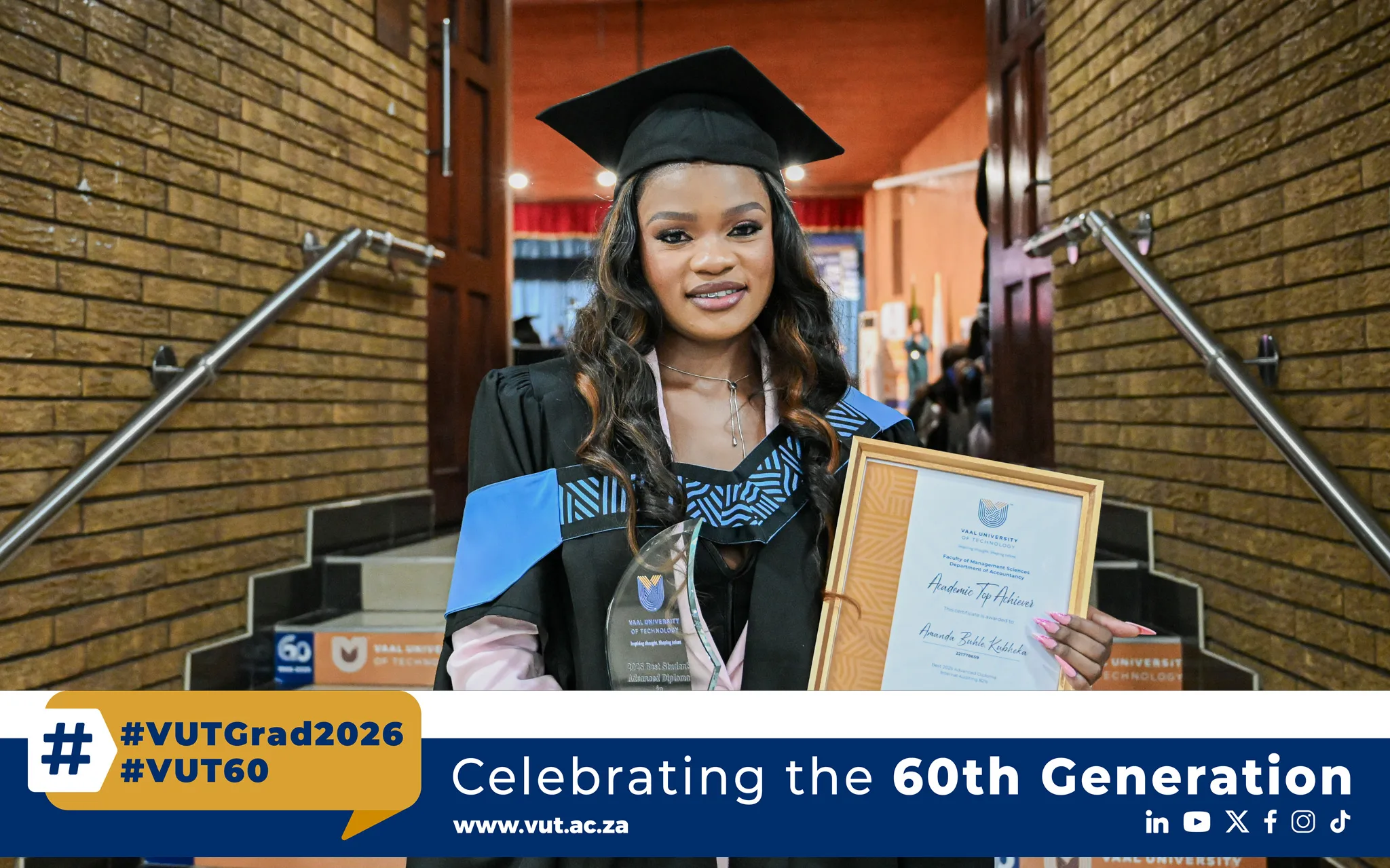 Kubheka Amanda Buhle – Vaal University of Technology Kubheka Amanda Buhle named top Internal Auditing student at VUT