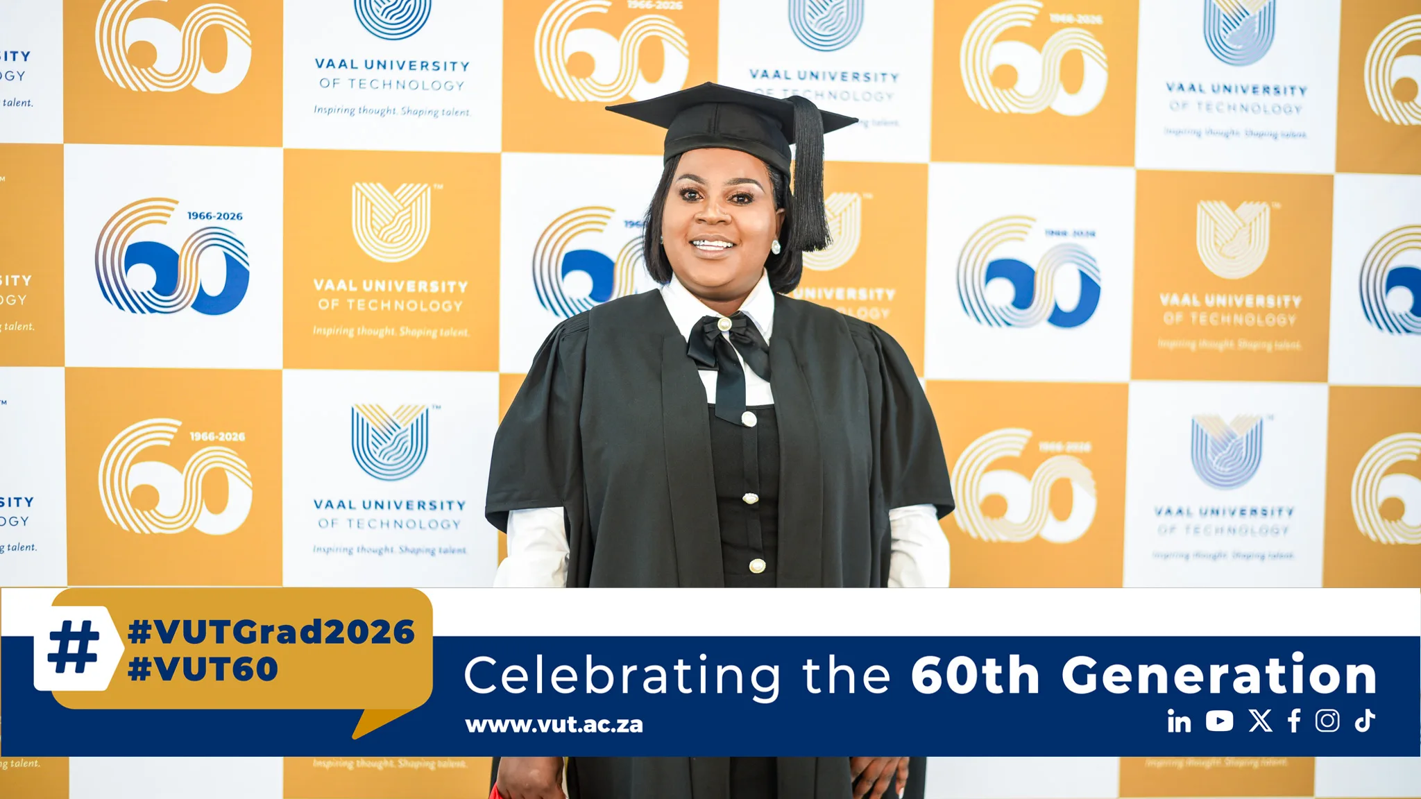 Ms Tseleng Ramphoma – Vaal University of Technology Ms Tseleng Ramphoma, a VUT academic, graduates with a Master of Management in Public Relations Management, reflecting resilience, sacrifice, and a commitment to shaping future leaders