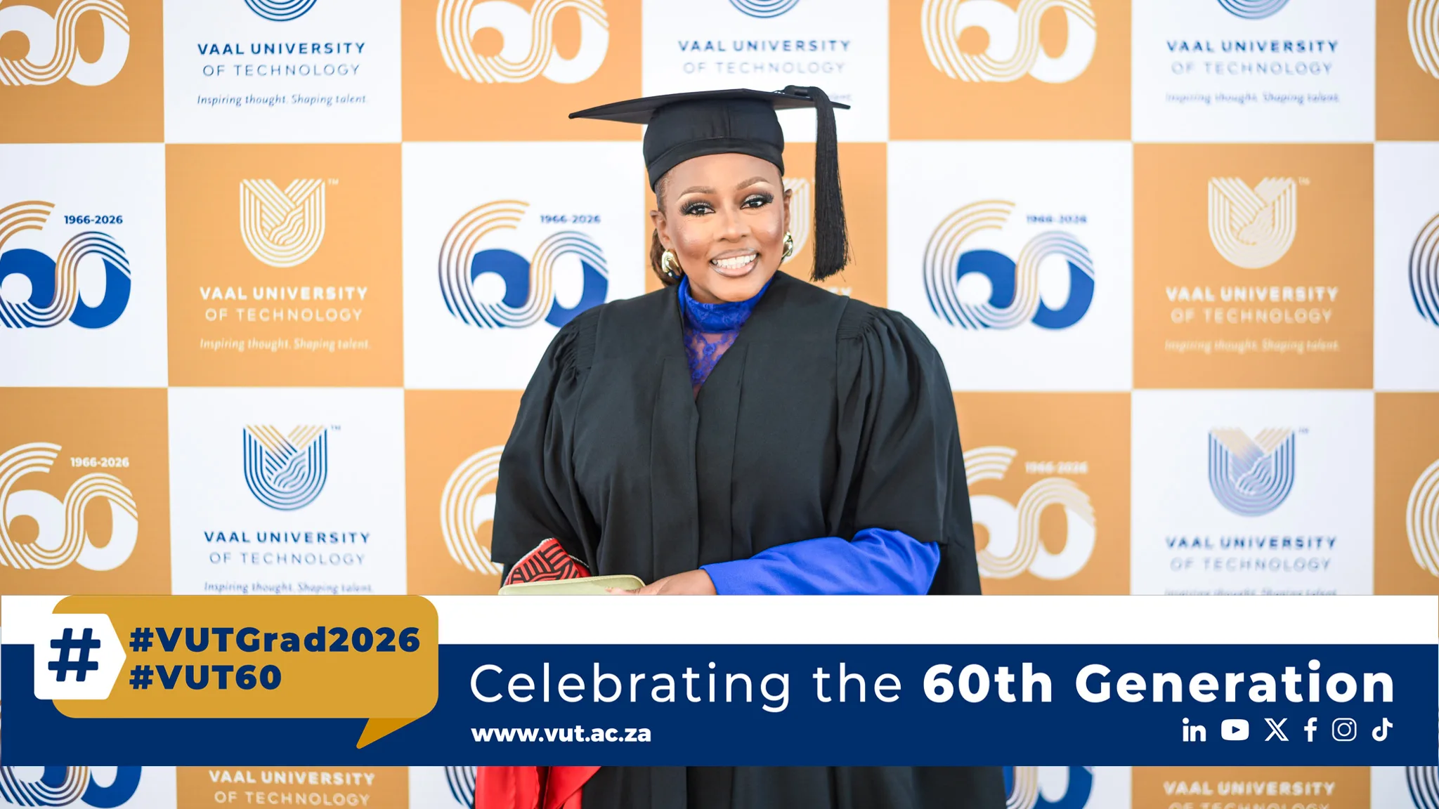 Palesa Chubisi – Vaal University of Technology Palesa Chubisi graduates with a master’s degree during VUT’s diamond jubilee