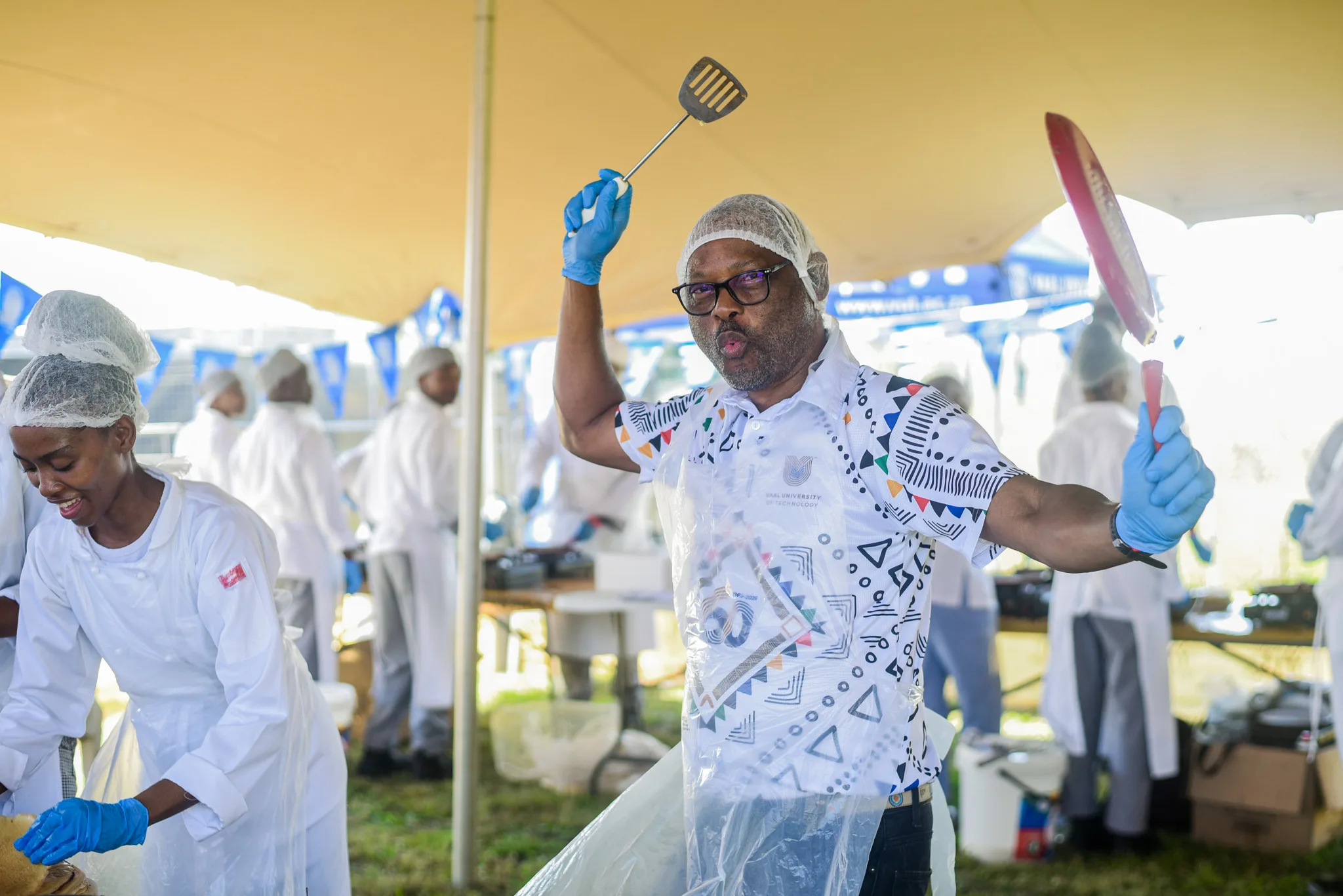 Rocking the Vaal annual event-28 – Vaal University of Technology VUT hospitality students take part in record breaking pancake challenge at Rocking the Vaal 2026