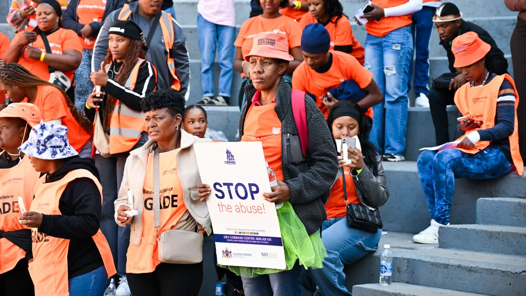 GBV – Vaal University of Technology Students, community, SAPS, and leaders unite in a walk from Bedworthpark Shopping Centre to VUT, raising awareness on GBVF, trafficking, and crime
