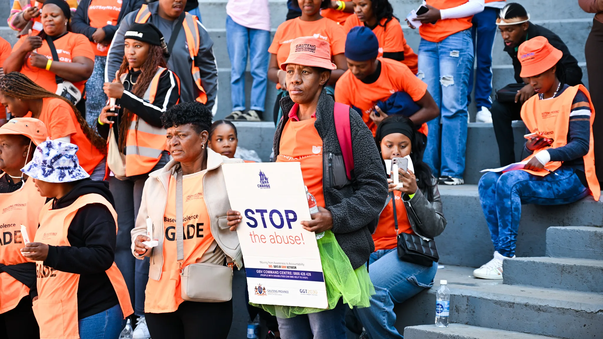 GBV – Vaal University of Technology Students, community, SAPS, and leaders unite in a walk from Bedworthpark Shopping Centre to VUT, raising awareness on GBVF, trafficking, and crime