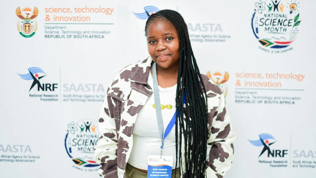 Science Month – Vaal University of Technology Ms Bonang Meletse from Mafori Mphahlele High School in Soweto.
