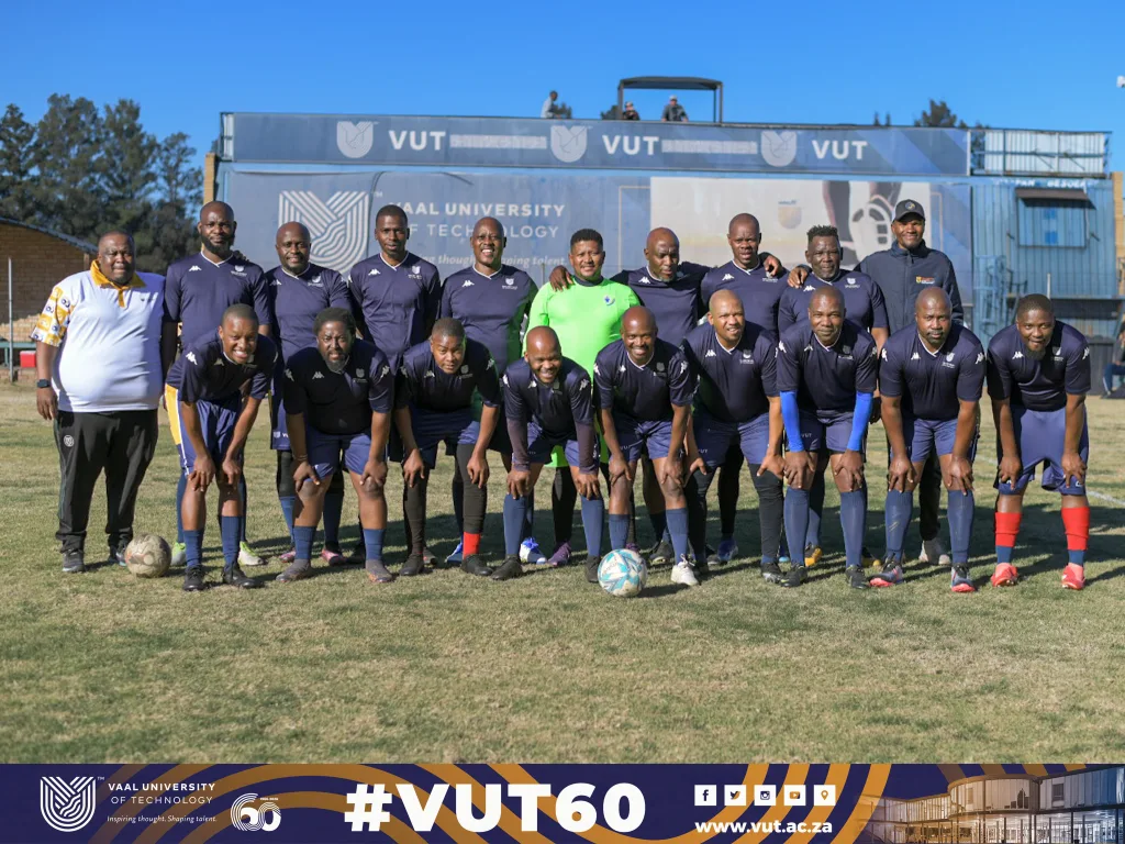 VUTFC and Alumni legends – Vaal University of Technology VUT celebrates 60years in style with a thrilling match between the current VUTFC and Alumni legends