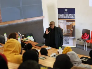 Dr Xaba – Vaal University of Technology – Vaal University of Technology Dr Xaba addressed students, emphasising that student well-being is a shared University priority and encouraging them to seek support when needed.