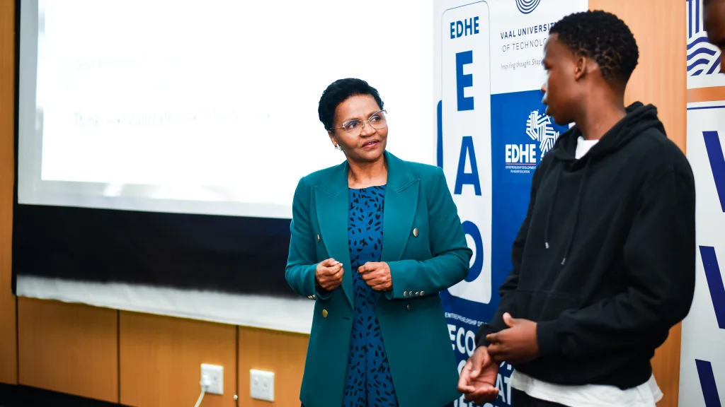 Entrepreneuship Development Workshop – Vaal University of Technology VUT’s Entrepreneurship Development Workshop equipped aspiring entrepreneurs with practical skills in innovation, intellectual property and business development.
