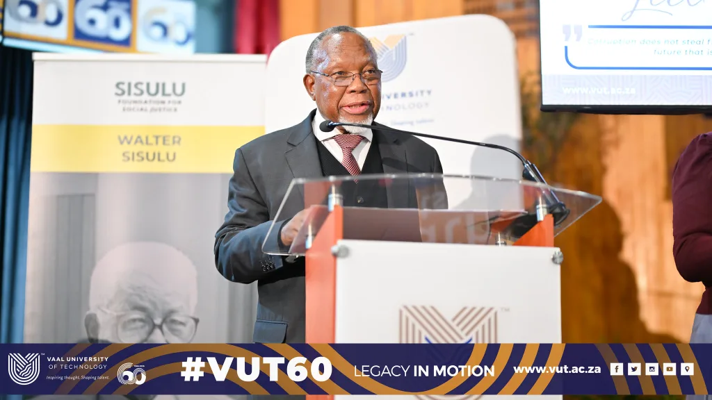 Former President Kgalema Motlanthe – Vaal University of Technology Former President Kgalema Motlanthe addresses the Walter Sisulu Memorial Lecture, honouring a legacy of leadership, service, and unity.