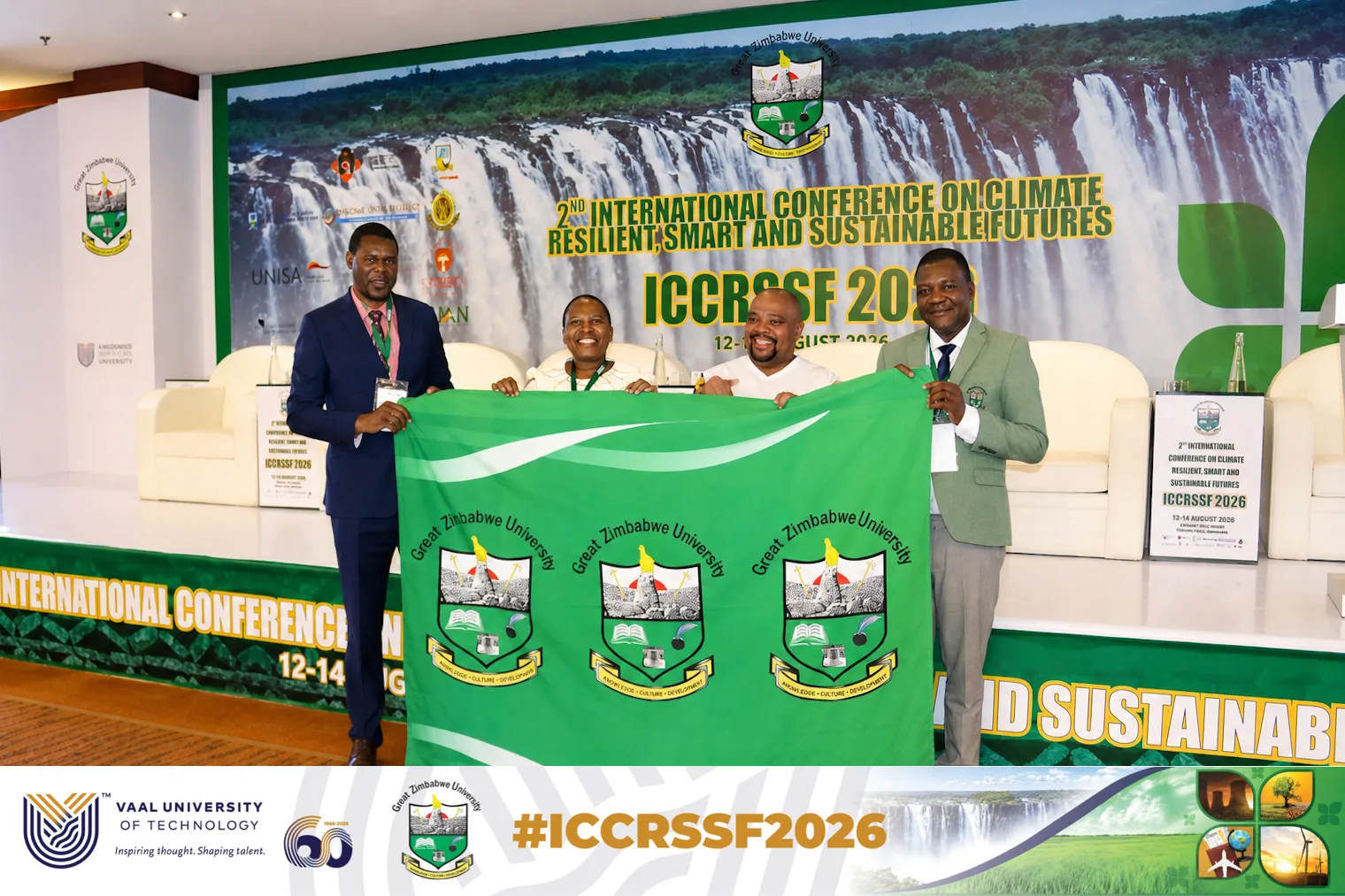 ICCRSSF – Vaal University of Technology – Vaal University of Technology VUT-founded ICCRSSF concludes its second edition in Victoria Falls, urging action on climate research as Unisa prepares to host in 2027.