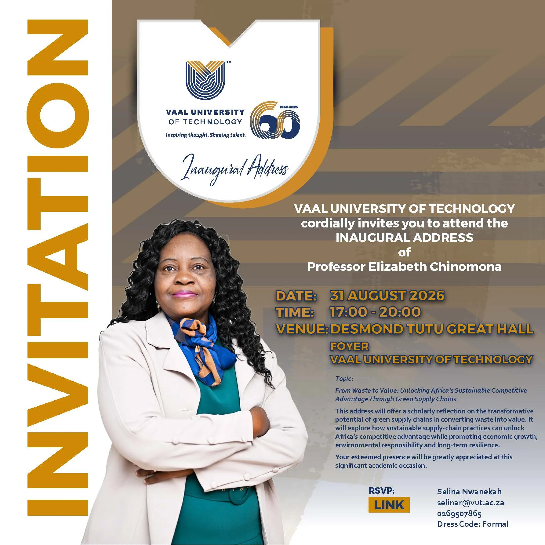 Inaugural Address of Professor Elizabeth Chinomona