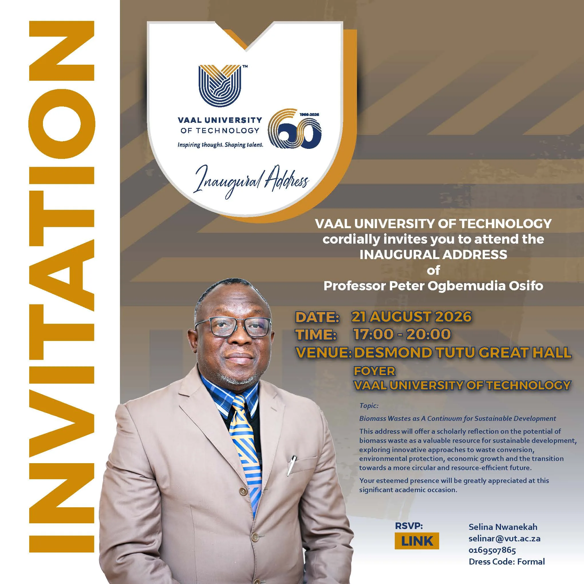 Inaugural Address of Professor Peter Ogbemudia Osifo