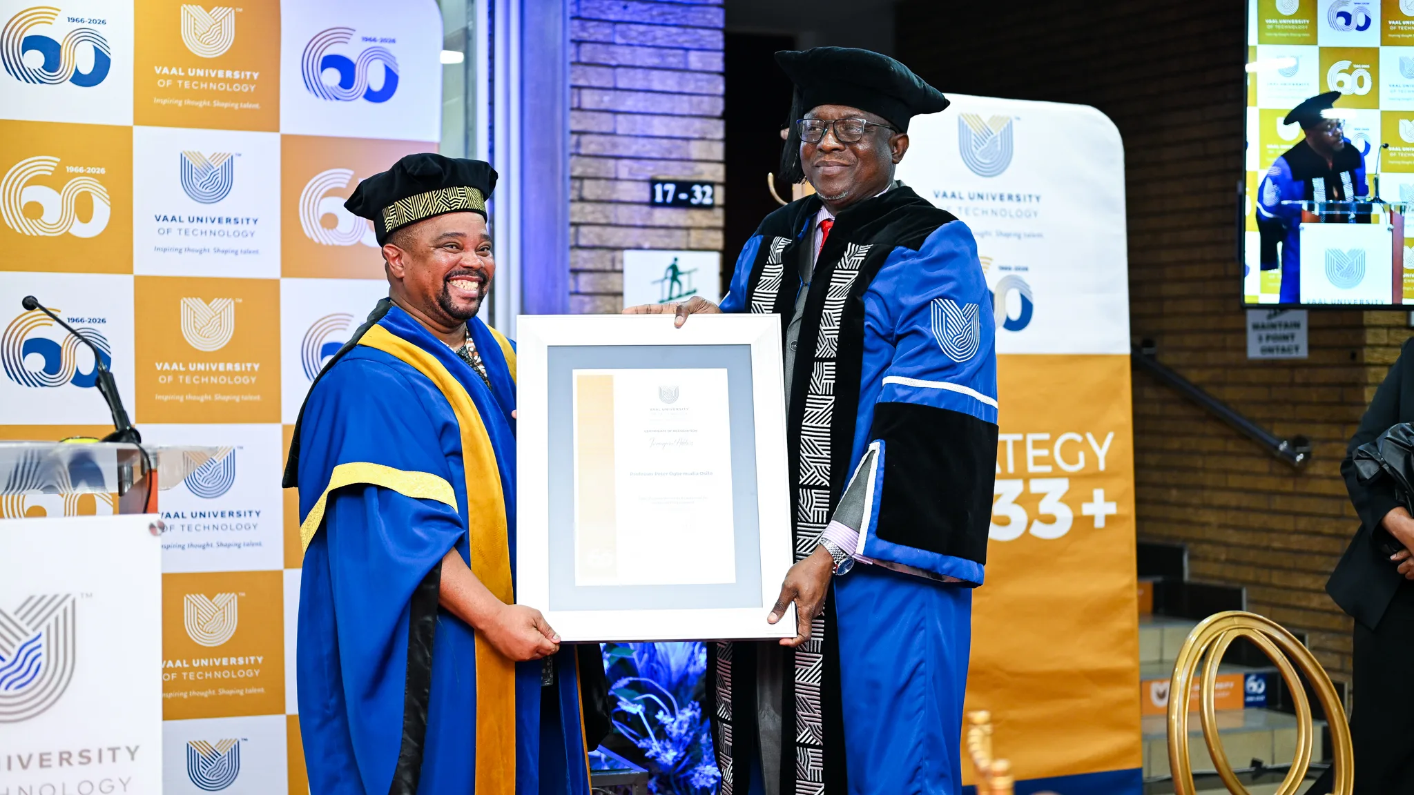 Honouring Professor Peter Ogbemudia Osifo on his appointment as Full Professor of Chemical Engineering. 