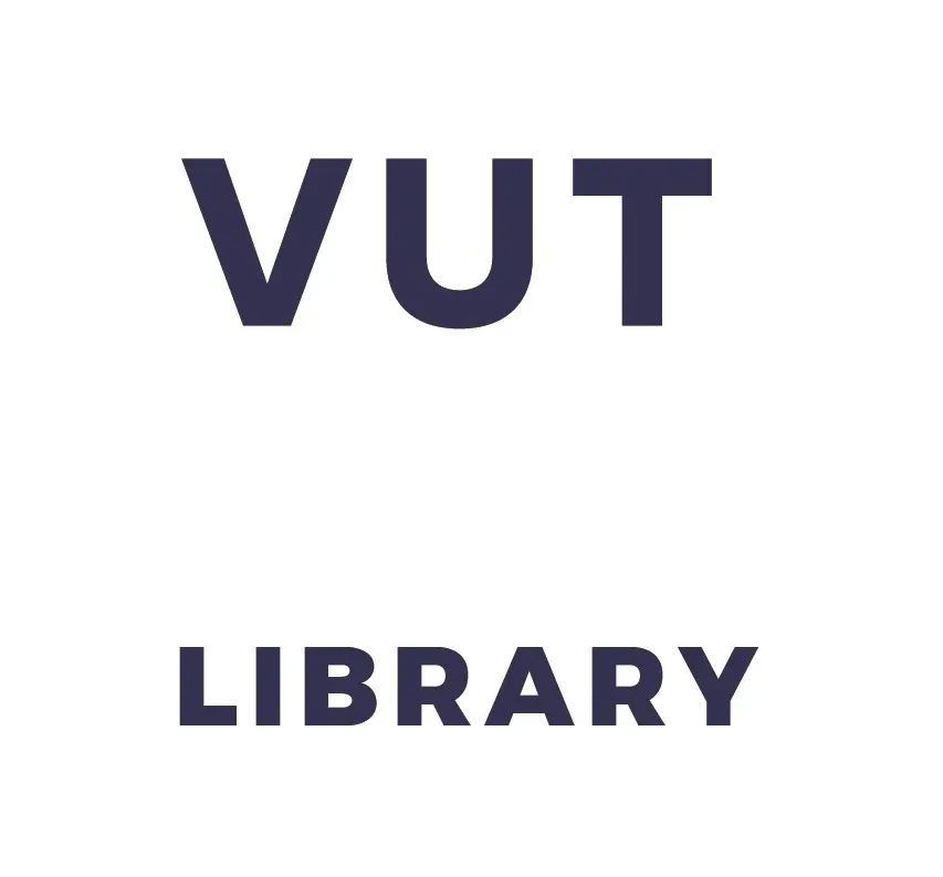VUT Goldfields Library-03 – Vaal University of Technology – Vaal University of Technology VUT Library logo: dark blue geometric emblem on the left with 'VUT LIBRARY' in bold uppercase on the right.