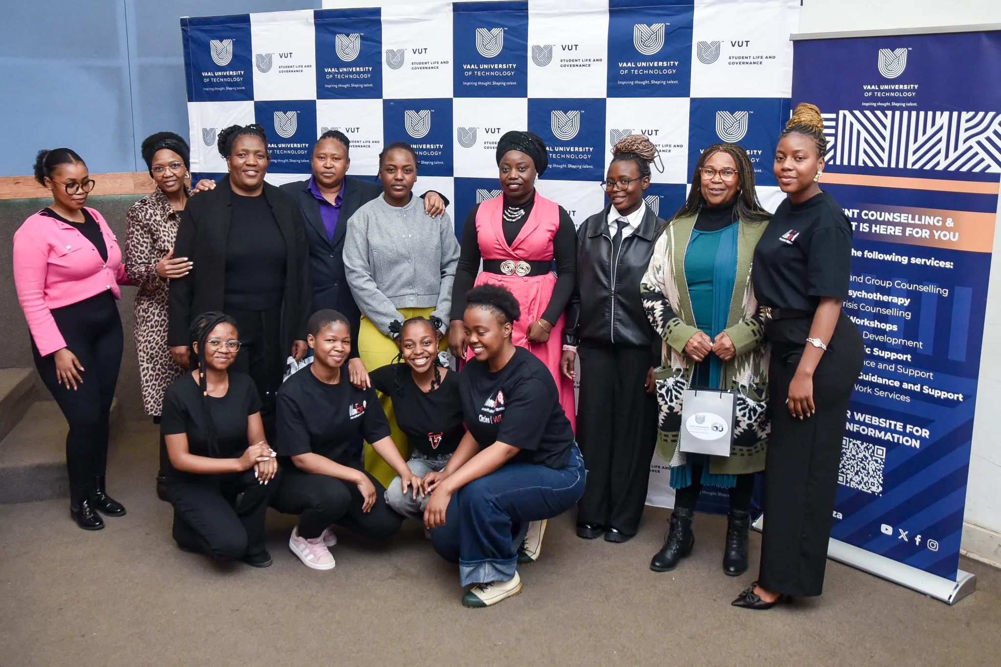 Female engineering students and VUT staff members shared insights and engaged in discussions about engineering.