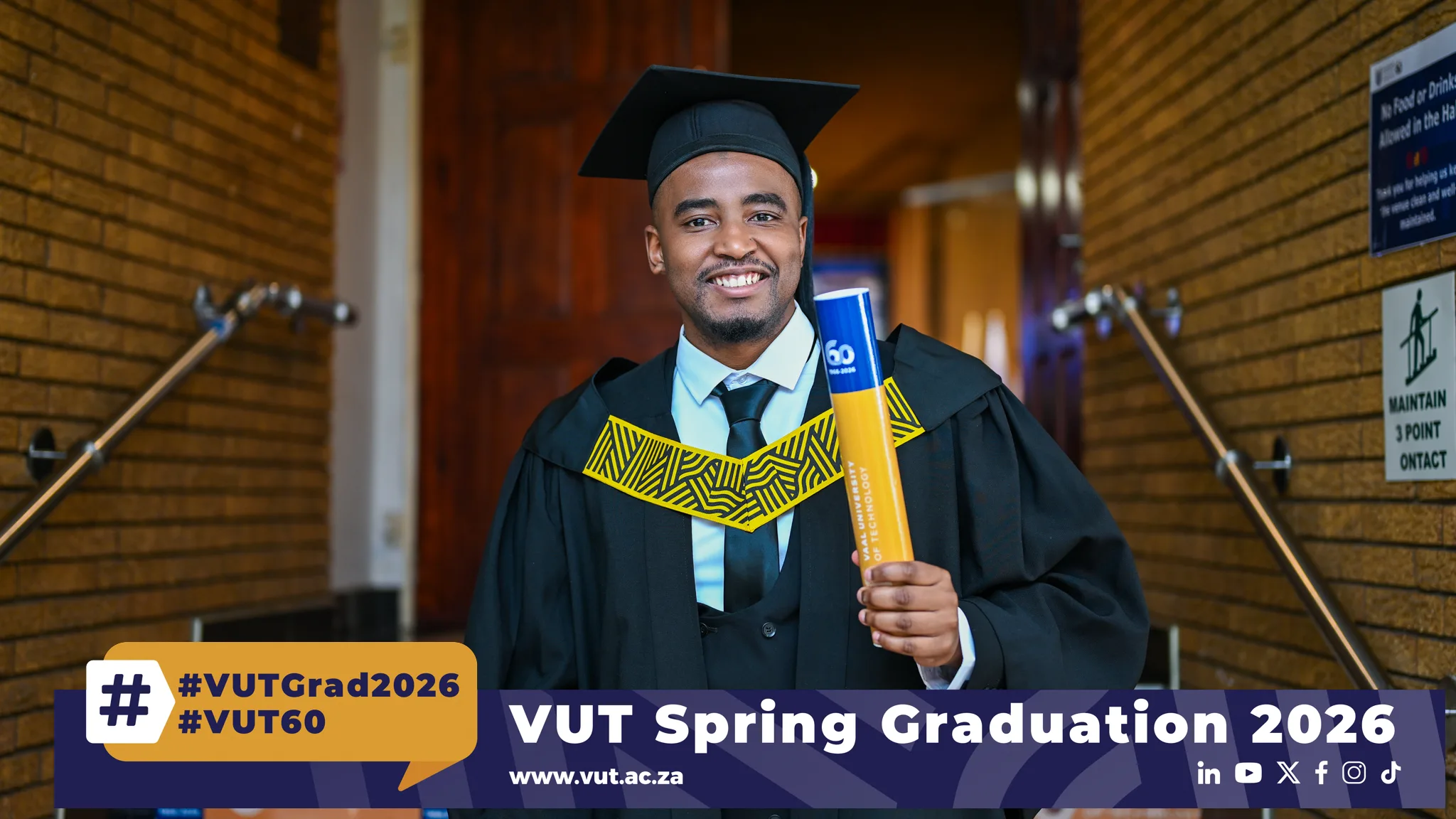 From the karate mat to graduation! Mr Olwethu Mkhwanazi’s journey reflects discipline, resilience and determination. Today, he proudly graduates with a qualification in Environmental Science.