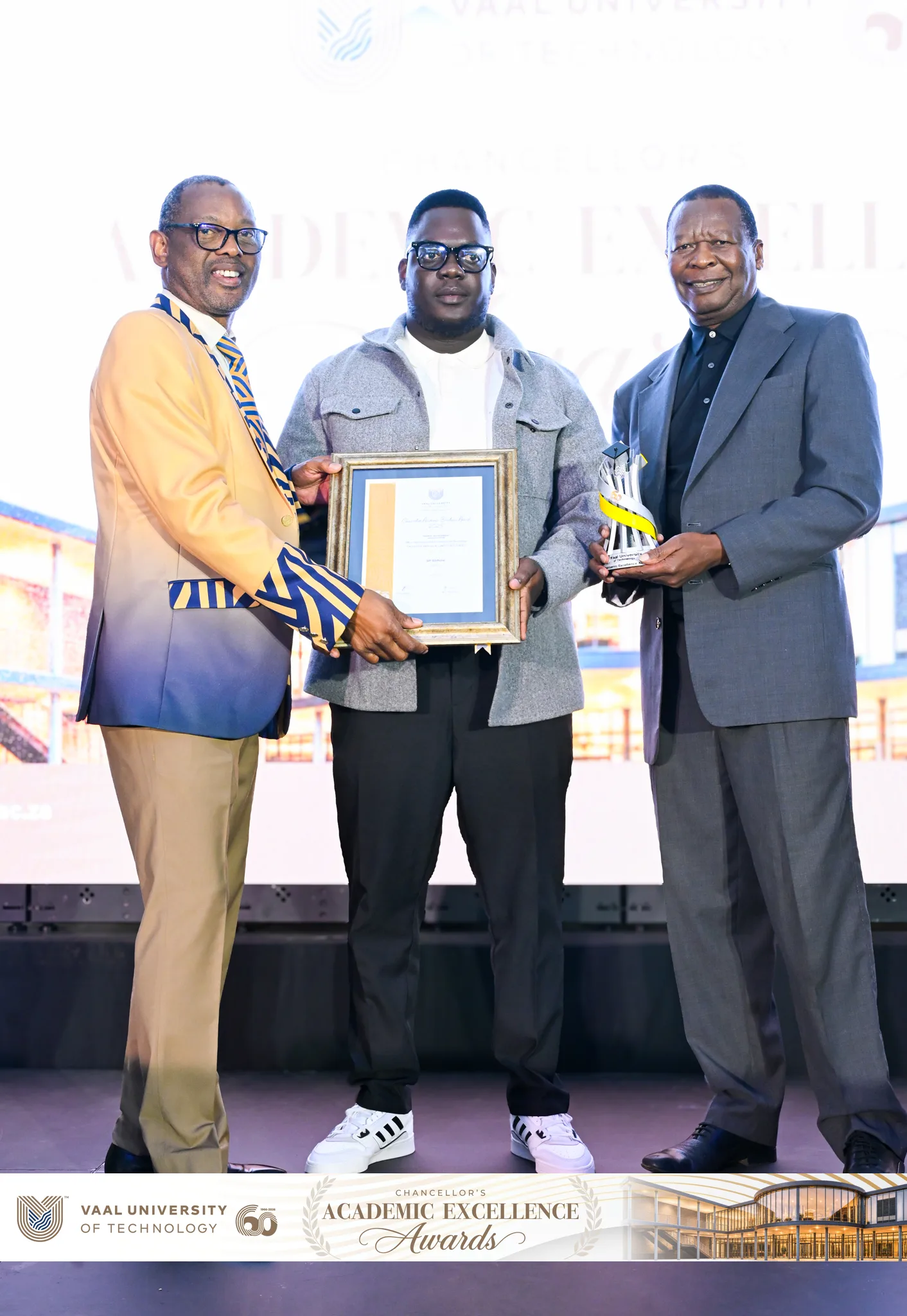 Master of Information and Communications Technology graduate Mr Sicelo Prince Sithole receives top Master's honours in the Faculty of Applied and Computer Sciences, reflecting his dedication to academic excellence and advanced research.
