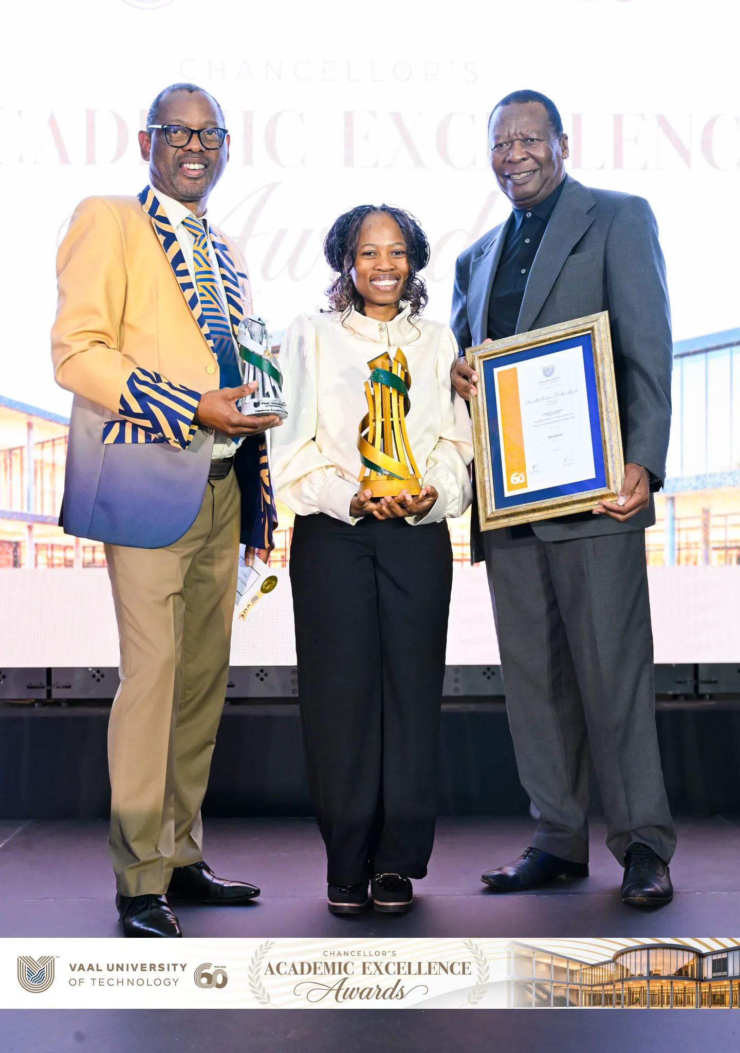 Ms Charmaine Kgomotso Funani earns double recognition for her Master of Engineering in Chemical Engineering, achieving an 83% average and exemplifying academic excellence and perseverance.