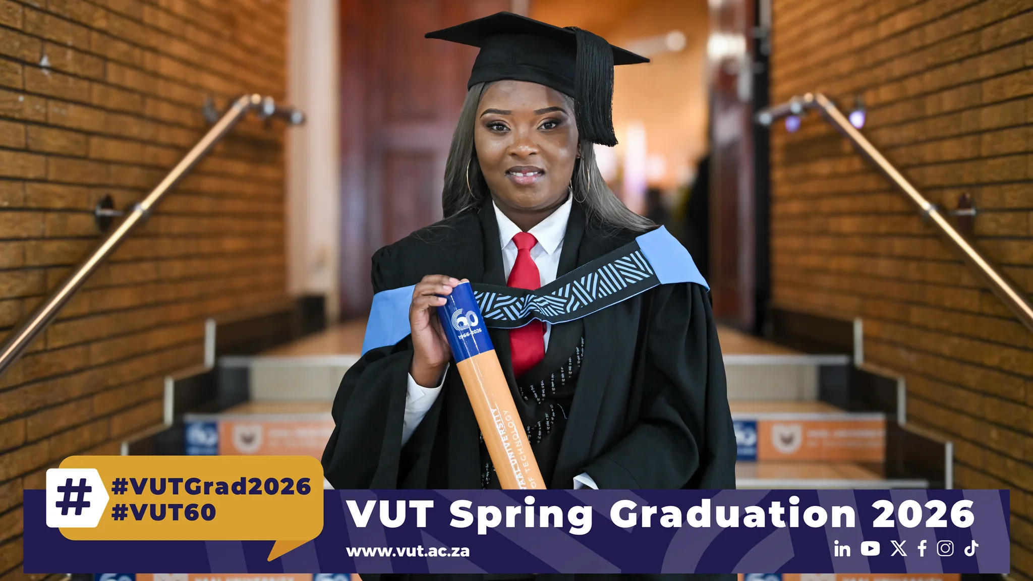 Ms Snethemba Mzobe graduates Cum Laude, embodying excellence, resilience and dedication.