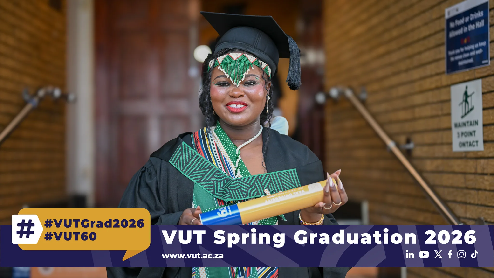 Ms Tshegofatso Mashudu Makhado graduates with a Diploma in Electrical Engineering (Power), a testament to perseverance, sacrifice and determination.