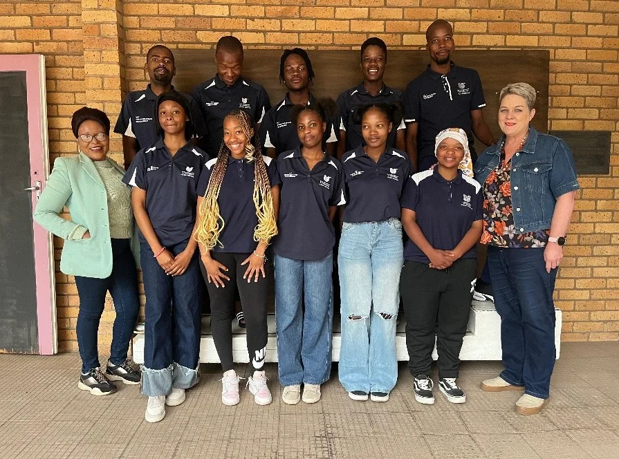 VUT Public Relations Management students from the Impact Collective, together with Go Purple Foundation representatives, following a community outreach initiative supporting victims of sexual violence and vulnerable community members