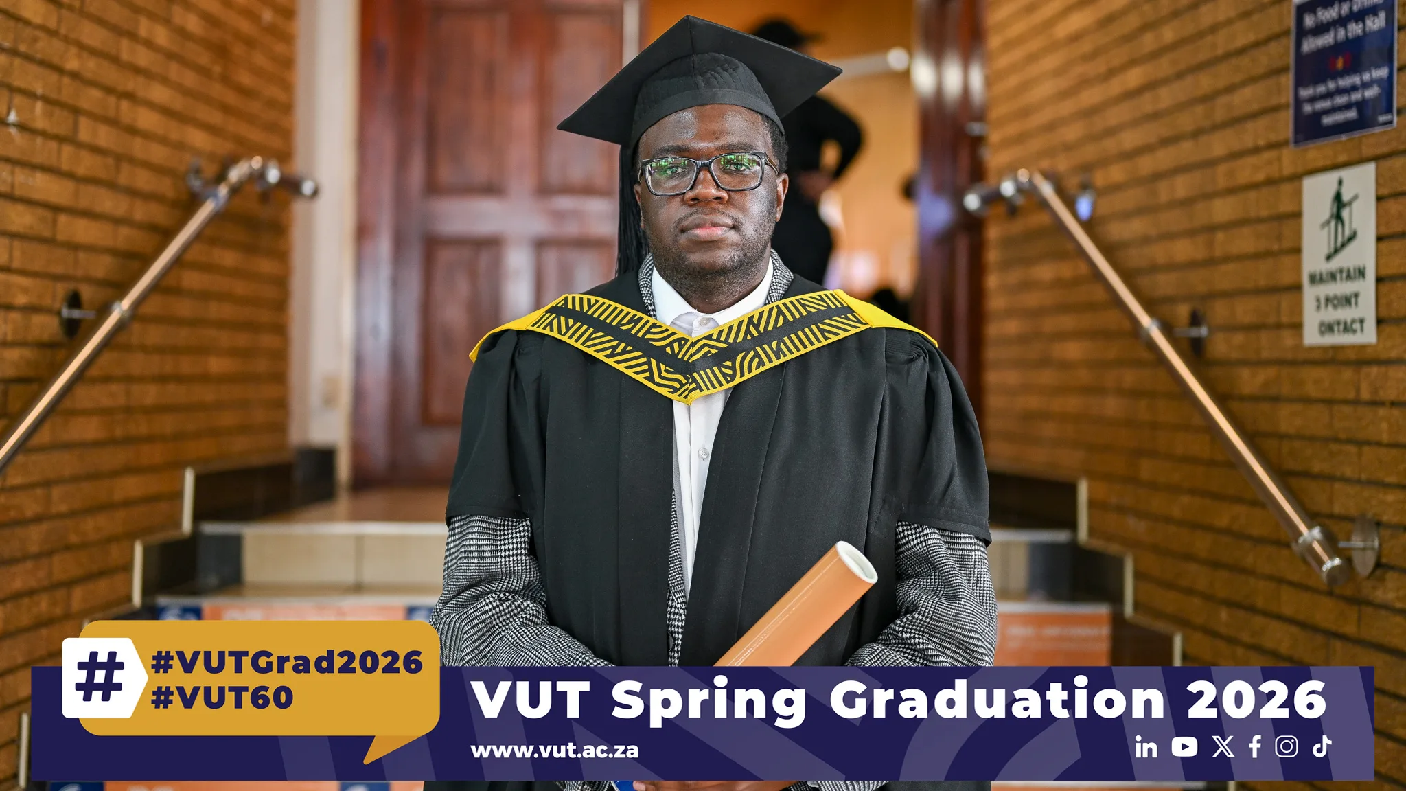 Mr Uhone Luruli celebrates graduating cum laude with a Postgraduate Diploma in Information Technology, balancing work and studies while demonstrating dedication, perseverance and academic excellence.