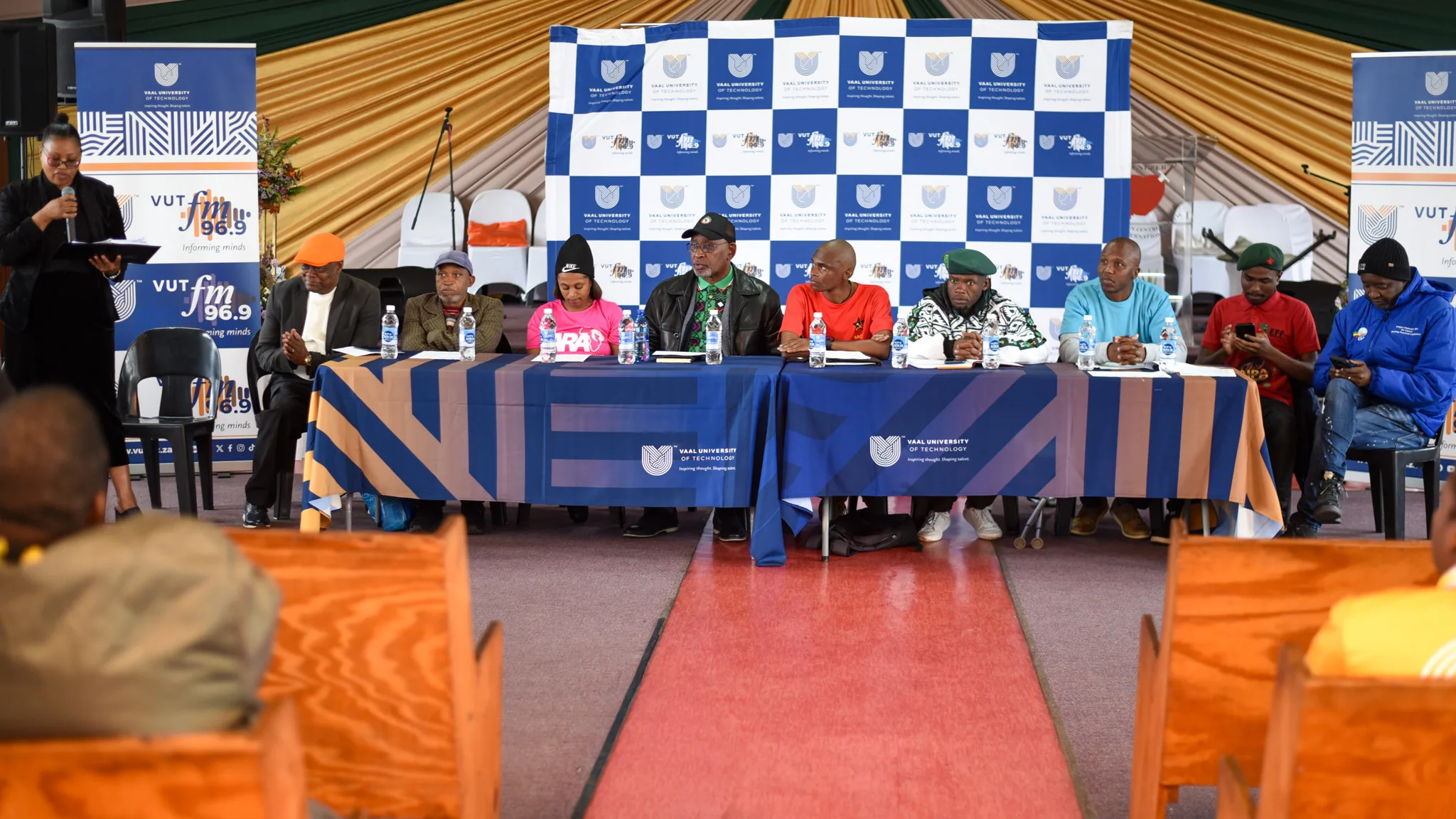 Emfuleni mayoral candidates take part in the VUT FM Political Debate at Ebenezer Church in Sharpeville, engaging with the community on key issues ahead of the local government elections.